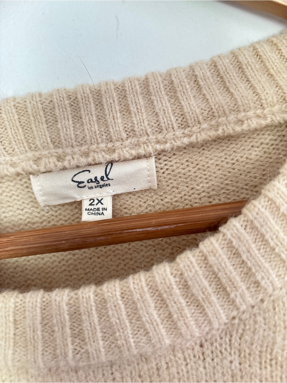 Easel Plus Crewneck Floral Sweater Size 2X Neutral Cozy Chic Boho * E10 - Picture 10 of 16